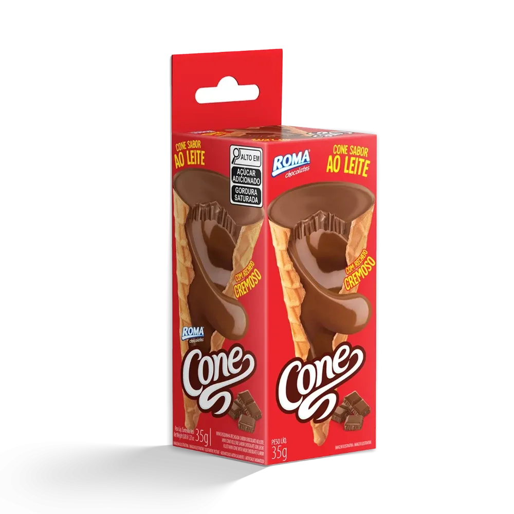 Cone Ao Leite Roma 35g