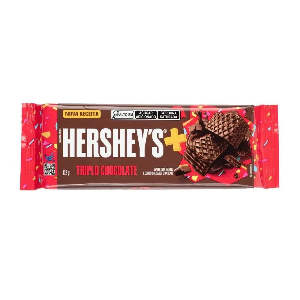 Wafer Hershey's Triplo Chocolate 102g